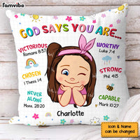 Personalized Gift For Granddaughter God Says You Are Pillow 31579 thumb 1