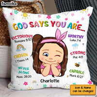 Personalized Gift For Granddaughter God Says You Are Pillow 31579 thumb 1