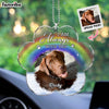 Personalized Dog Memorial Gift Upload Photo I Am Always With You Transparent Acrylic Car Ornament 31584 1