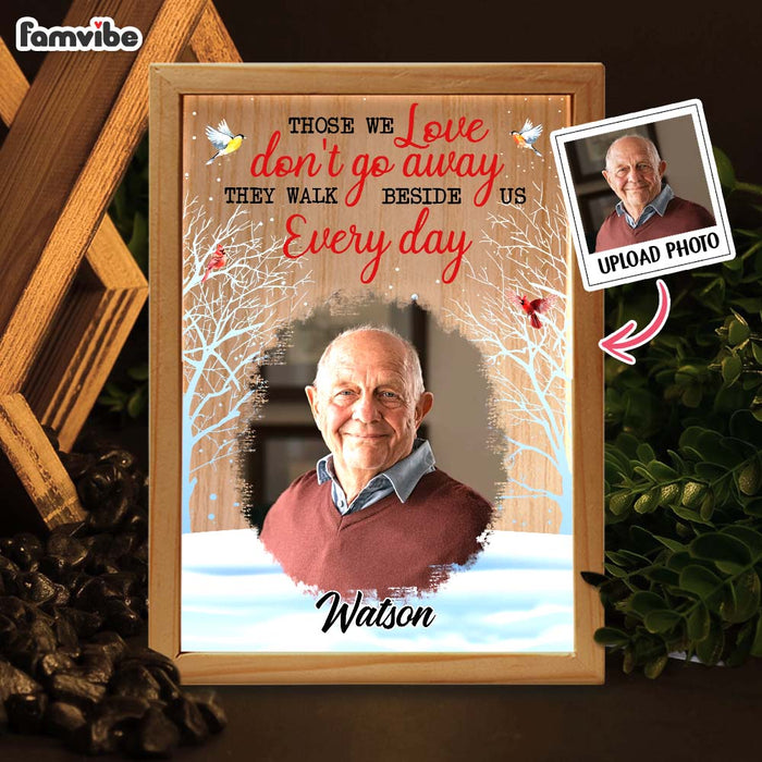 Personalized Memorial Gift Those We Love Don't Go Away Picture Frame Light Box 31593 1