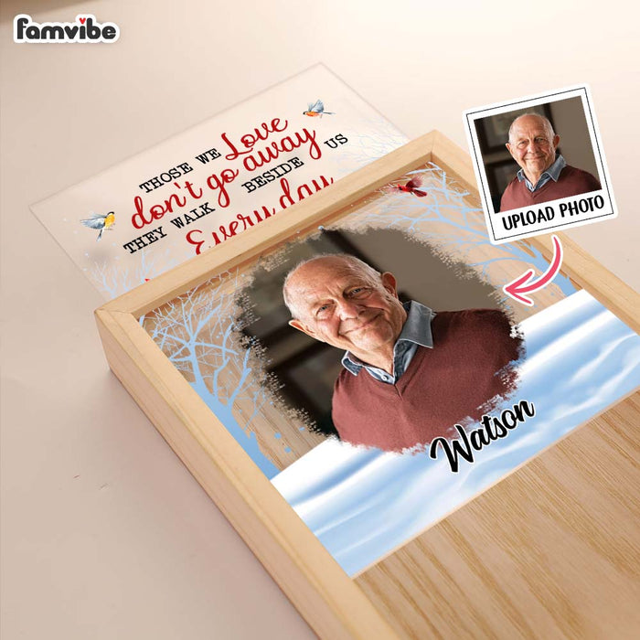 Personalized Memorial Gift Those We Love Don't Go Away Picture Frame Light Box 31593 1