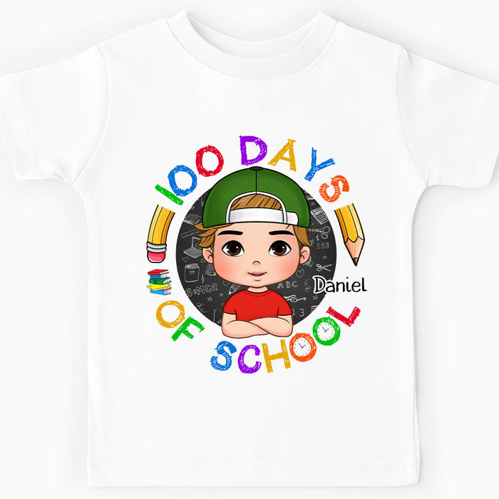 Personalized Gift For Grandson 100 Days Of School Kid T Shirt - Kid Hoodie - Kid Sweatshirt 31595 1