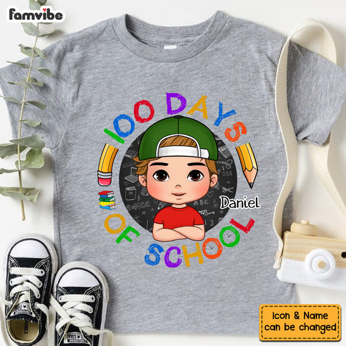 Personalized Gift For Grandson 100 Days Of School Kid T Shirt - Kid Hoodie - Kid Sweatshirt 31595 1