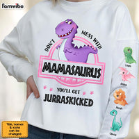 Personalized Gift For Grandma Saurus Unisex Sleeve Printed Standard Sweatshirt 31605 thumb 1