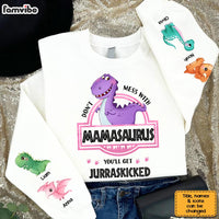 Personalized Gift For Grandma Saurus Unisex Sleeve Printed Standard Sweatshirt 31605 thumb 1