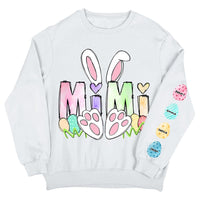 Personalized Easter Gift For Grandma Bunny Unisex Sleeve Printed Standard Sweatshirt 31609 thumb 1