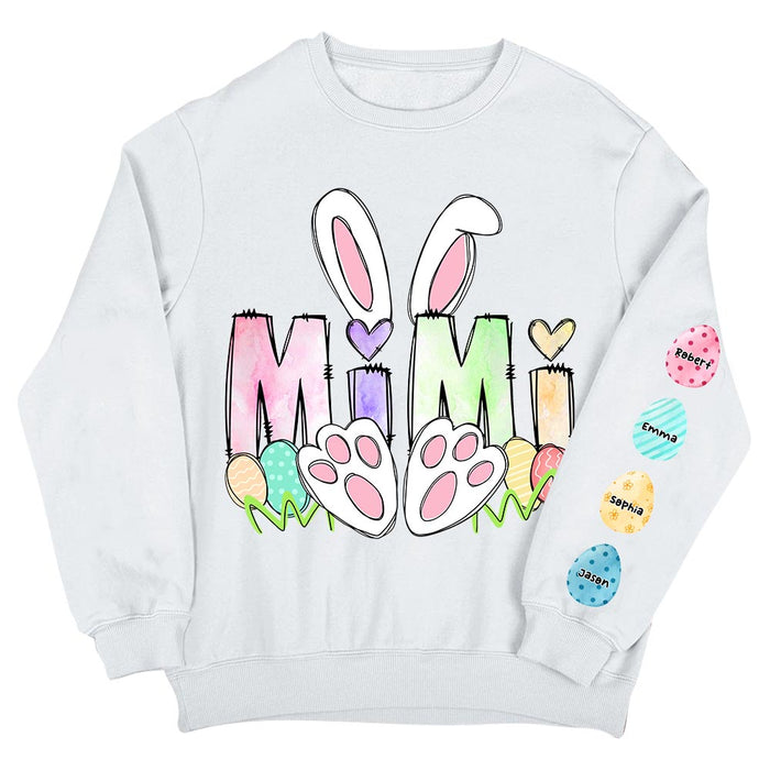 Personalized Easter Gift For Grandma Bunny Unisex Sleeve Printed Standard Sweatshirt 31609 1