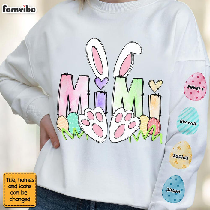 Personalized Easter Gift For Grandma Bunny Unisex Sleeve Printed Standard Sweatshirt 31609 1