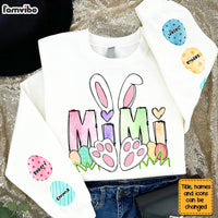 Personalized Easter Gift For Grandma Bunny Unisex Sleeve Printed Standard Sweatshirt 31609 thumb 1