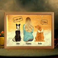 Personalized Gift For Pet Loss Picture Frame Light Box 31614 thumb 1