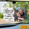 Personalized Gift For Couple Drive Safe Transparent Acrylic Car Ornament 31619 1