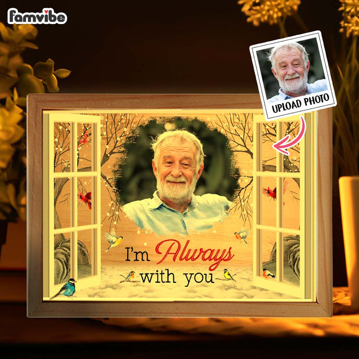 Personalized Memorial Gift I'm Always With You Picture Frame Light Box 31627 1