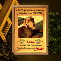 Personalized Dog Memorial Photo  I'm Right Here Inside Your Heart Picture Frame Light Box 31632 thumb 1