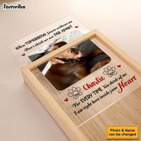 Personalized Dog Memorial Photo  I'm Right Here Inside Your Heart Picture Frame Light Box 31632 thumb 1