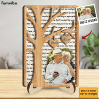 Personalized Gift For Couple Anniversary Poem  Song All Of Me 2 Layered Wooden Plaque 31633 thumb 1