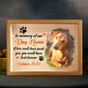 Personalized Dog Memorial Photo In Memory of Our Picture Frame Light Box 31644 1