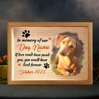 Personalized Dog Memorial Photo In Memory of Our Picture Frame Light Box 31644 thumb 1