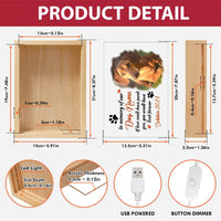 Personalized Dog Memorial Photo In Memory of Our Picture Frame Light Box 31644 thumb 1