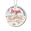 Personalized Gift For Family Let The Adventures Begin Ornament 31651 1