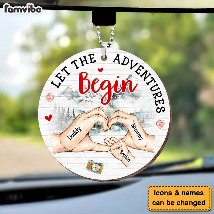 Personalized Gift For Family Let The Adventures Begin Ornament 31651 1