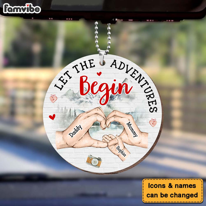 Personalized Gift For Family Let The Adventures Begin Ornament 31651 1