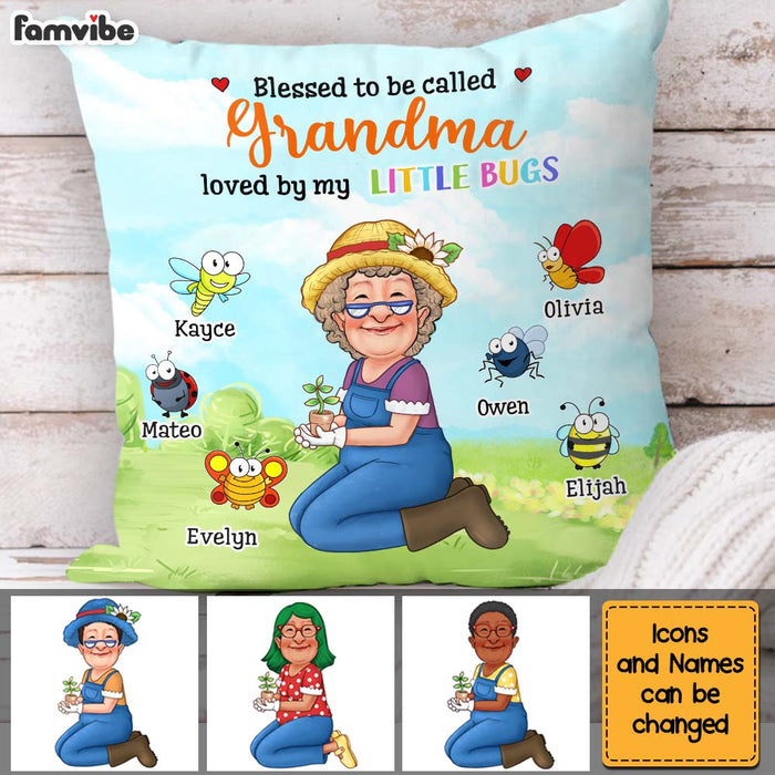 Personalized Gift For Grandma Garden Blessed To Be Called Pillow 31653 1