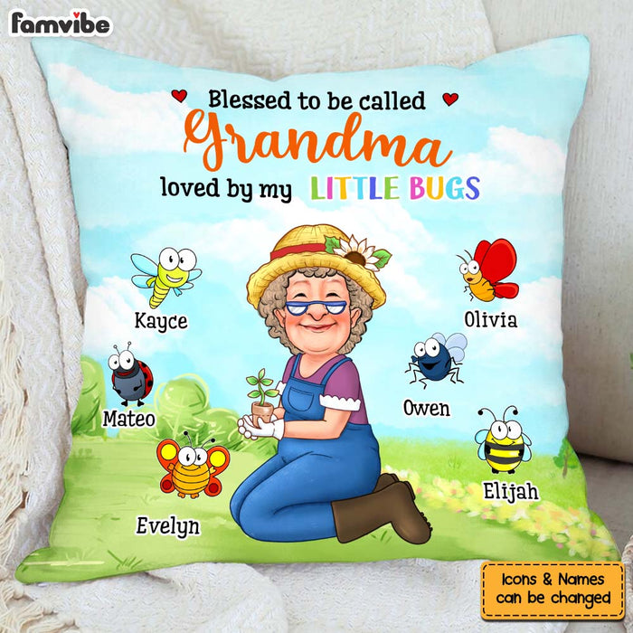 Personalized Gift For Grandma Garden Blessed To Be Called Pillow 31653 1
