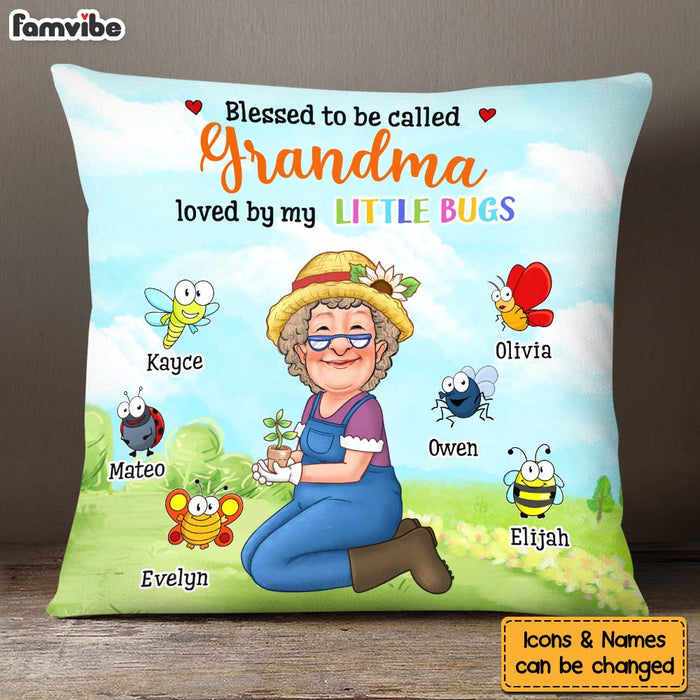 Personalized Gift For Grandma Garden Blessed To Be Called Pillow 31653 1