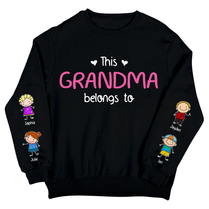 Personalized Gift For Grandma Belongs To Unisex Sleeve Printed Standard Sweatshirt 31660 1
