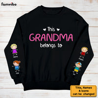 Personalized Gift For Grandma Belongs To Unisex Sleeve Printed Standard Sweatshirt 31660 thumb 1
