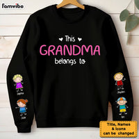 Personalized Gift For Grandma Belongs To Unisex Sleeve Printed Standard Sweatshirt 31660 thumb 1