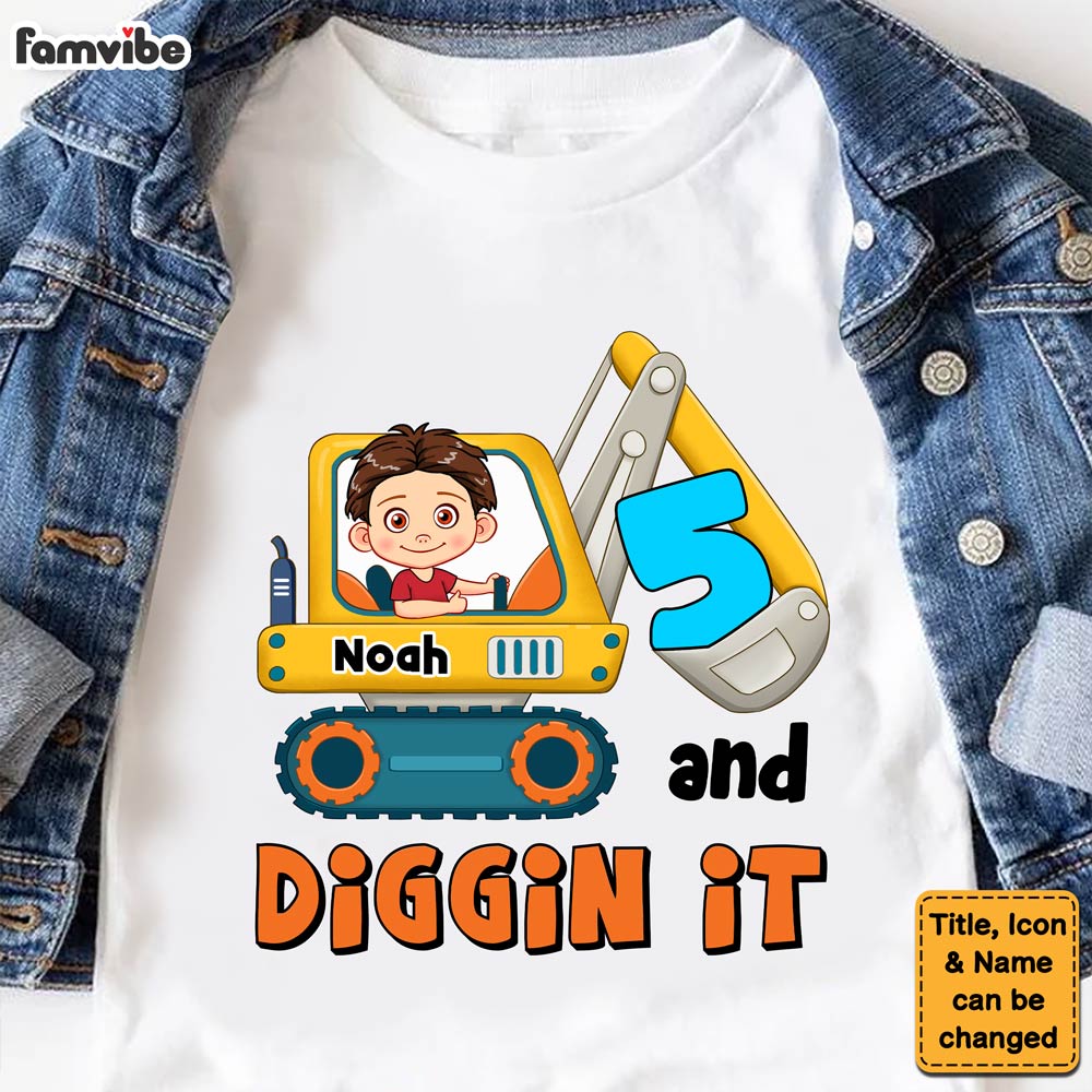 Personalized Birthday Gift For Grandson Construction Crew Kid T Shirt - Kid Hoodie - Kid Sweatshirt 31668 Mockup 2