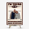 Personalized Gift For Couple I'm Your No Returns Or Refunds 2 Layered Separate Wooden Plaque 31674 1