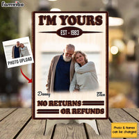 Personalized Gift For Couple I'm Your No Returns Or Refunds 2 Layered Separate Wooden Plaque 31674 thumb 1