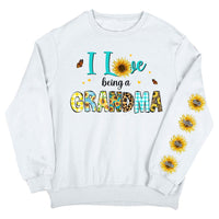 Personalized Gift For Grandma I Love Being Grandma Unisex Sleeve Printed Standard Sweatshirt 31675 thumb 1