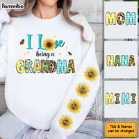 Personalized Gift For Grandma I Love Being Grandma Unisex Sleeve Printed Standard Sweatshirt 31675 thumb 1