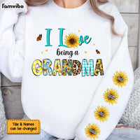 Personalized Gift For Grandma I Love Being Grandma Unisex Sleeve Printed Standard Sweatshirt 31675 thumb 1