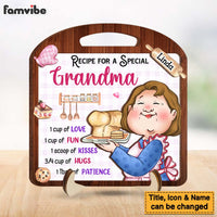 Personalized Gift Recipe For A Grandma Baking 2 Layered Wooden Plaque 31677 thumb 1
