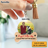 Personalized Gift For Dog Lovers A Bond That Can't Be Broken Acrylic Keychain 31680 thumb 1