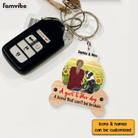 Personalized Gift For Dog Lovers A Bond That Can't Be Broken Acrylic Keychain 31680 thumb 1