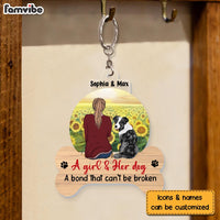 Personalized Gift For Dog Lovers A Bond That Can't Be Broken Acrylic Keychain 31680 thumb 1
