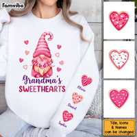 Personalized Grandma's Sweethearts Pink Theme Unisex Sleeve Printed Standard Sweatshirt 31684 thumb 1