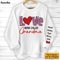 Personalized Love Being Called Grandma Unisex Sleeve Printed Standard Sweatshirt 31689 thumb 1