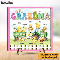 Personalized Gift For Grandma Easter 2 Layered Wooden Plaque 31690 thumb 1