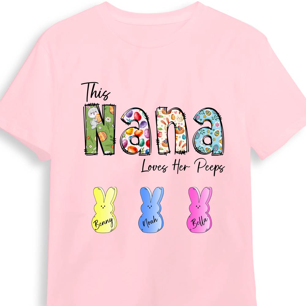 Personalized Easter Gift For Grandma This Nana Loves Her Peeps Shirt Hoodie Sweatshirt 31696 Primary Mockup