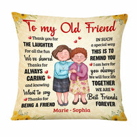 Personalized Old Friends Thank You Pillow OB242 32O47 thumb 1