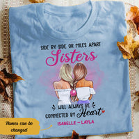 Personalized Girl Friends Always Connected T Shirt AG61 95O58 thumb 1