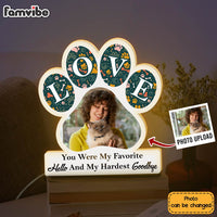 Personalized Dog Memorial Photo You Were My Favorite Hello Custom Shape Photo Light Box 31700 thumb 1