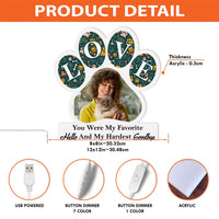 Personalized Dog Memorial Photo You Were My Favorite Hello Custom Shape Photo Light Box 31700 thumb 1