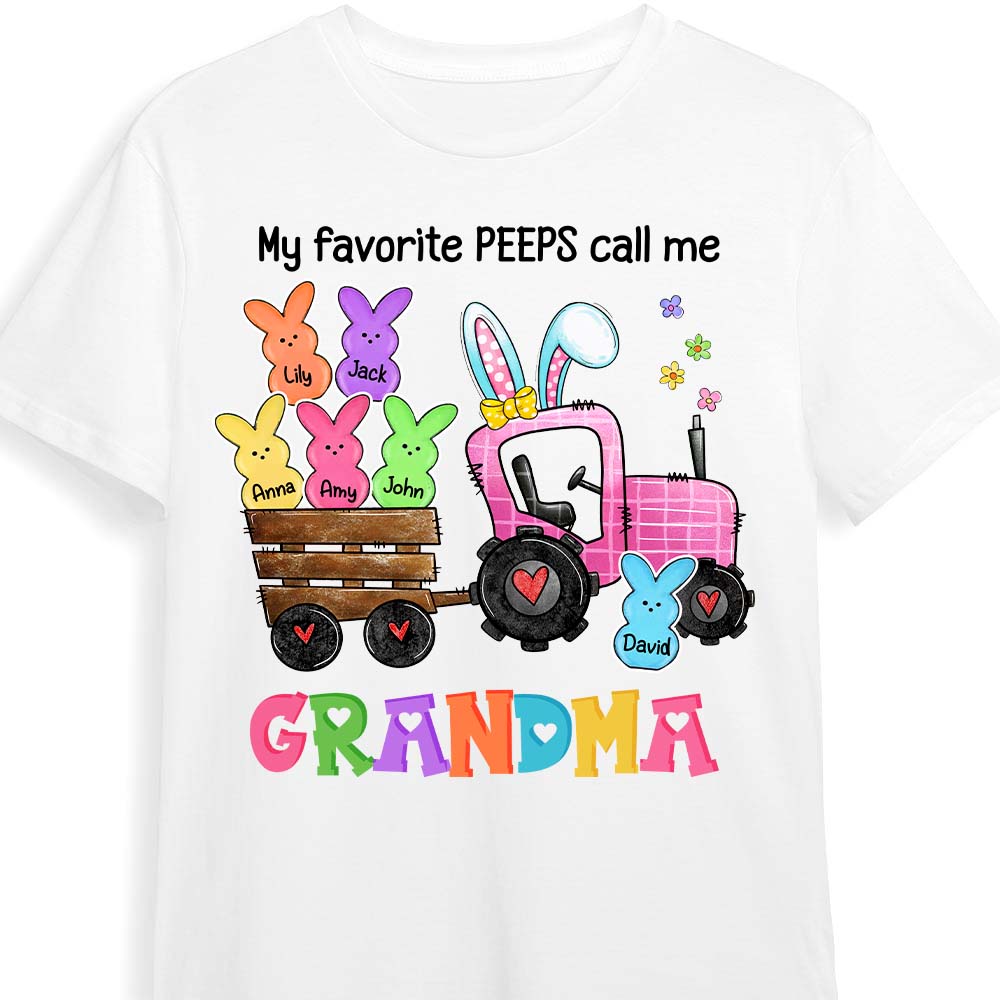 Personalized Gift For Grandma Easter My Favorite Peeps Shirt Hoodie Sweatshirt 31704 Primary Mockup